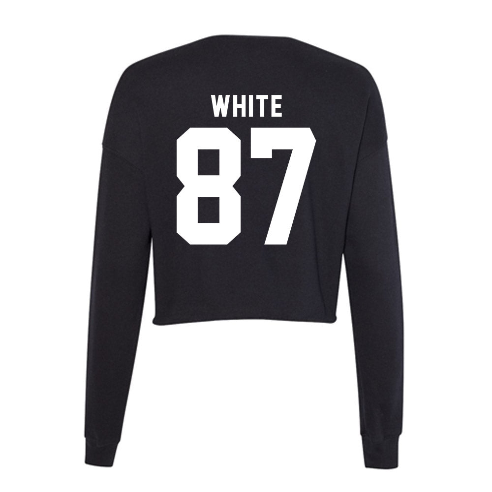 Georgia - NCAA Football : Jordan White - Women's Cropped Crew Fleece-1