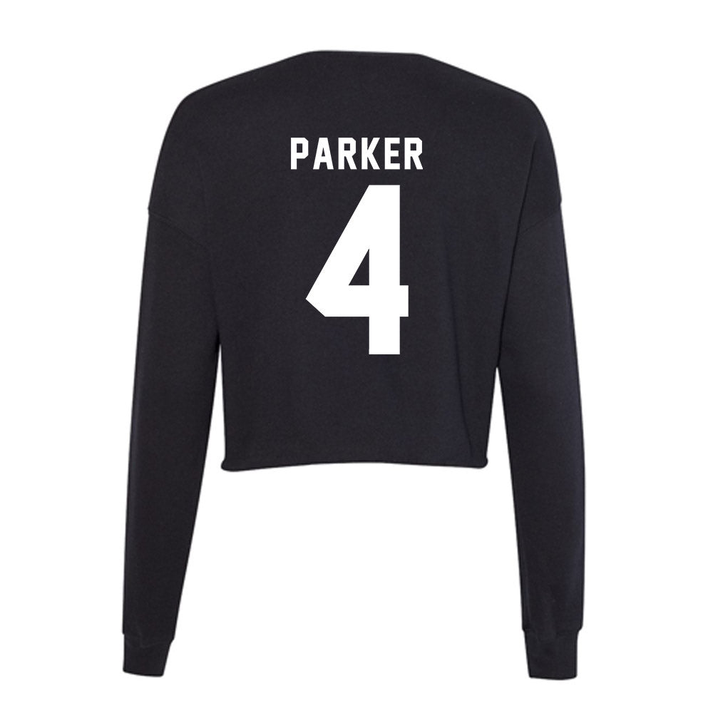 Georgia - NCAA Baseball : Erik Parker - Women's Cropped Crew Fleece-1