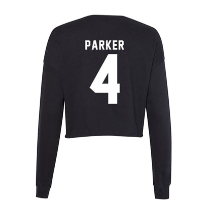 Georgia - NCAA Baseball : Erik Parker - Women's Cropped Crew Fleece-1