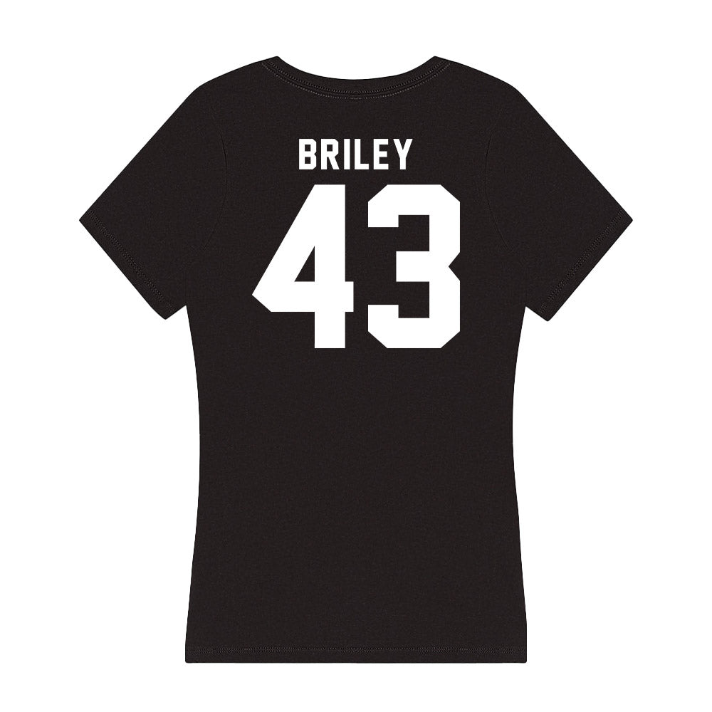 Georgia - NCAA Football : Marek Briley - Women's V-Neck T-Shirt-1