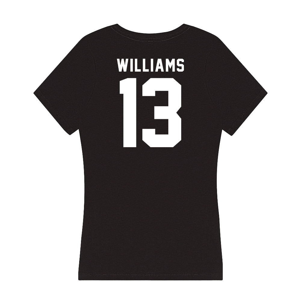 Georgia - NCAA Football : Mykel Williams - Women's V-Neck T-Shirt-1