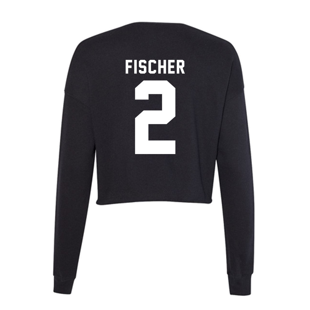 Georgia - NCAA Women's Volleyball : Sophie Fischer - Women's Cropped Crew Fleece-1