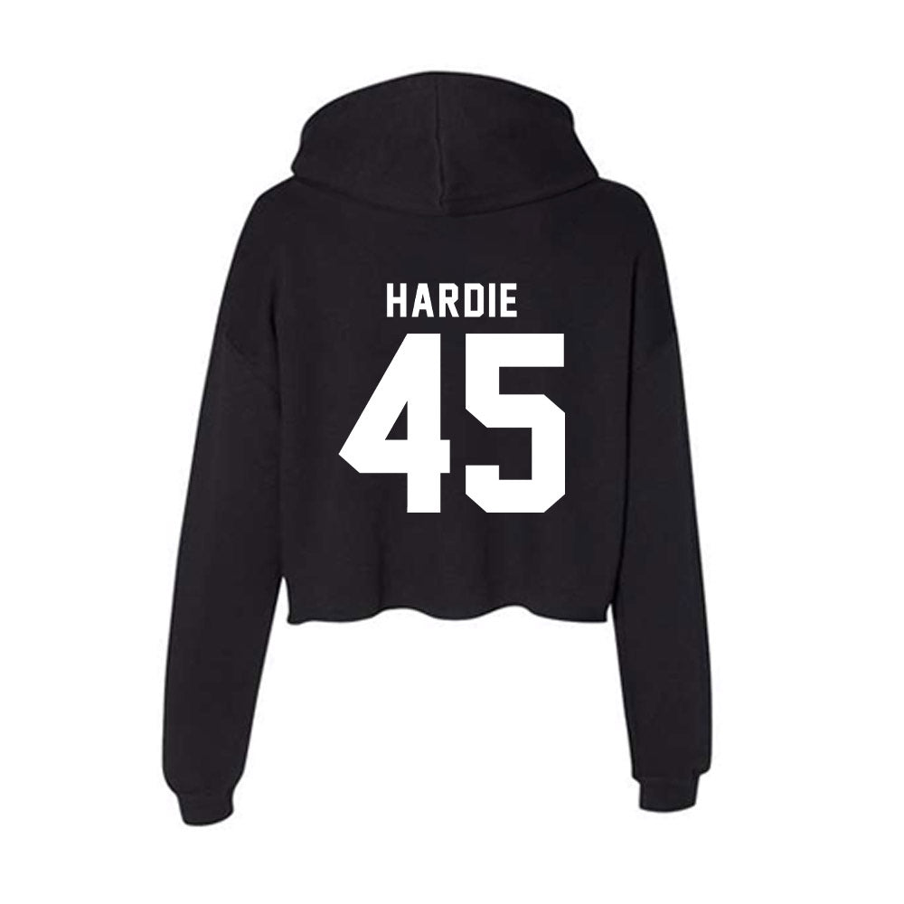 Georgia - NCAA Football : Jacob Hardie - Women's Crop Fleece Hoodie-1