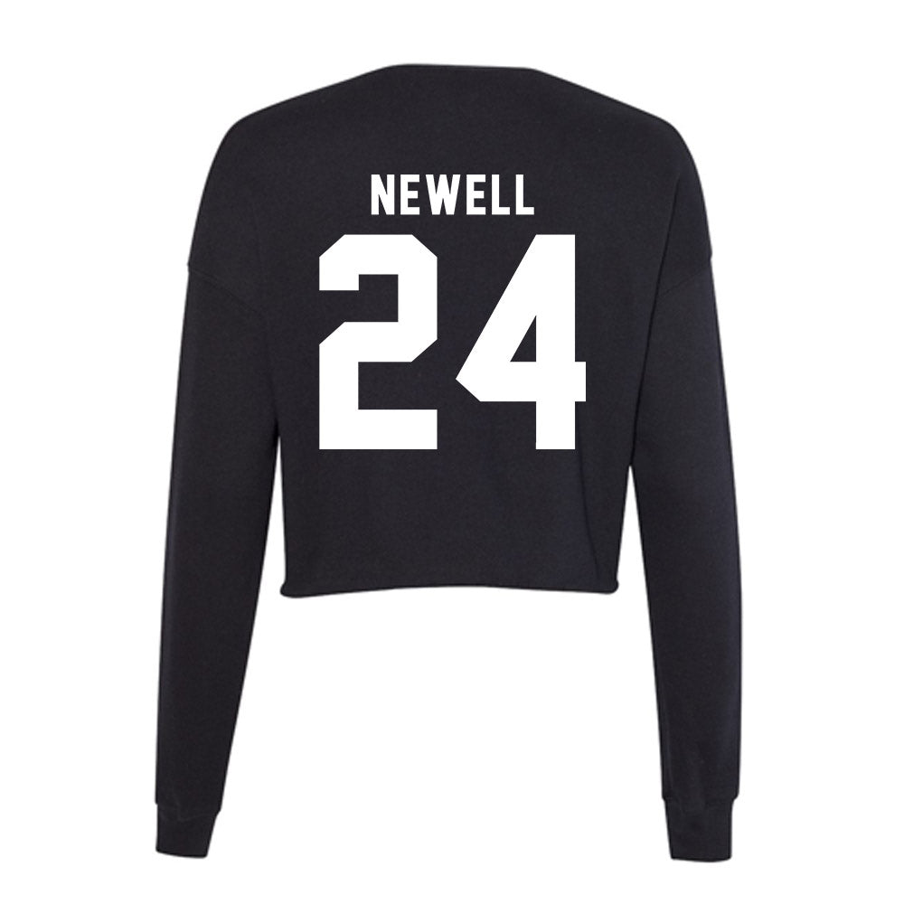 Georgia - NCAA Men's Basketball : Jaden Newell - Women's Cropped Crew Fleece-1