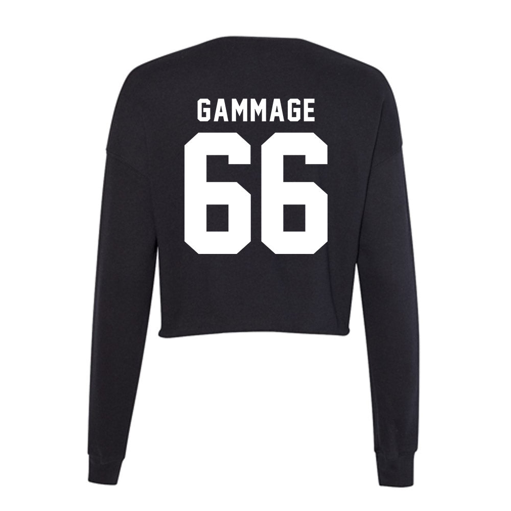 Georgia - NCAA Football : Gus Gammage - Women's Cropped Crew Fleece-1