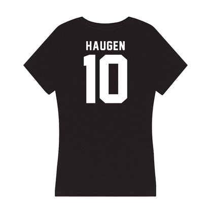 Georgia - NCAA Women's Volleyball : Estelle Haugen - Women's V-Neck T-Shirt-1