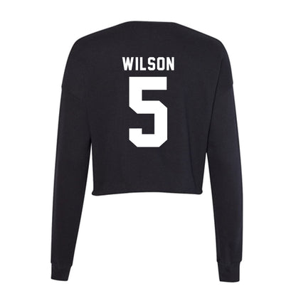 Georgia - NCAA Football : Raylen Wilson - Women's Cropped Crew Fleece-1