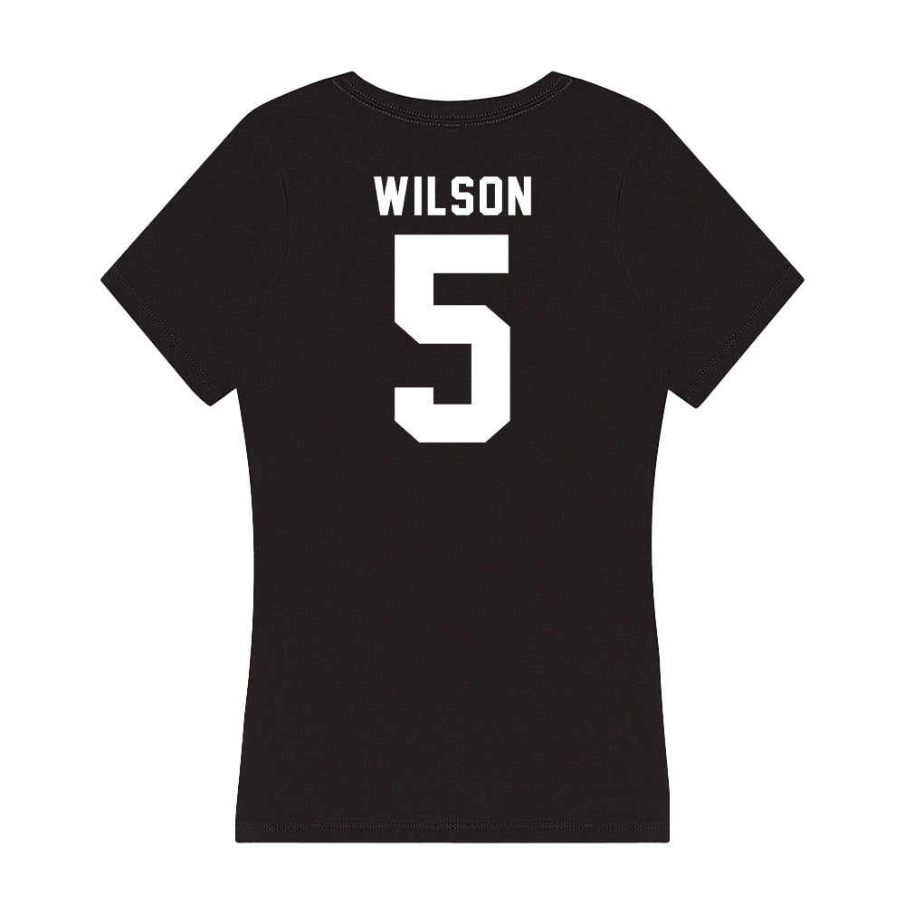 Georgia - NCAA Football : Raylen Wilson - Women's V-Neck T-Shirt-1