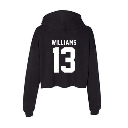 Georgia - NCAA Football : Mykel Williams - Women's Crop Fleece Hoodie-1