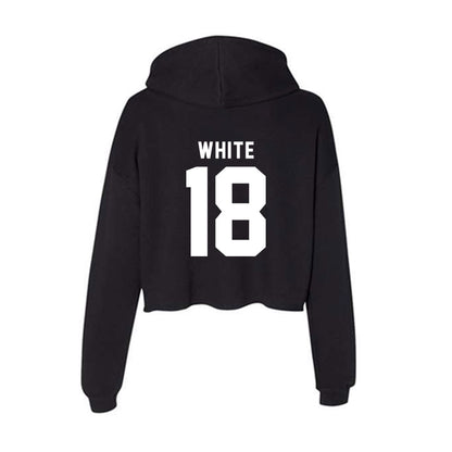 Georgia - NCAA Football : Sacovie White - Women's Crop Fleece Hoodie-1