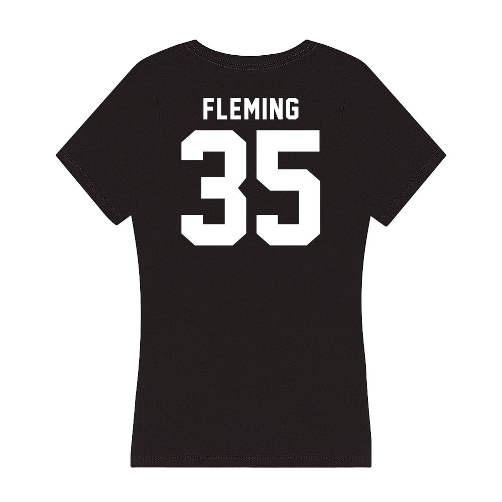 Georgia - NCAA Football : Jacob Fleming - Women's V-Neck T-Shirt-1