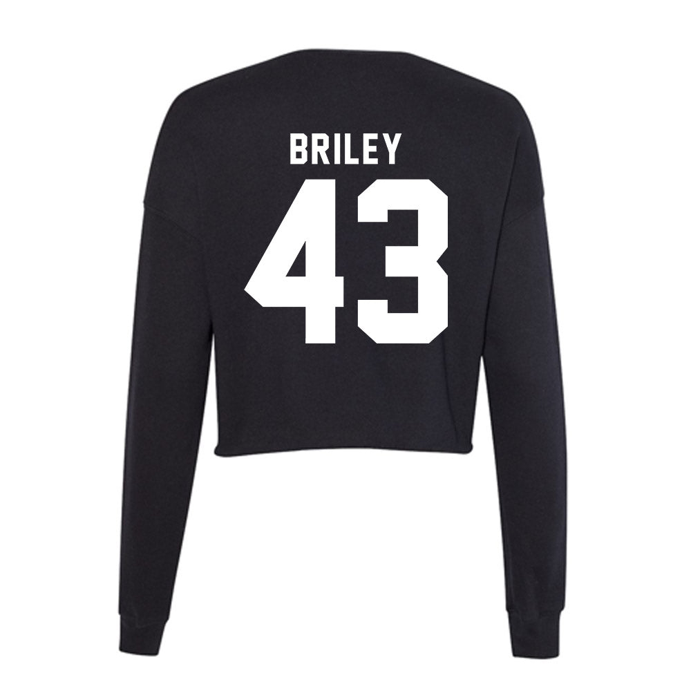 Georgia - NCAA Football : Marek Briley - Women's Cropped Crew Fleece-1