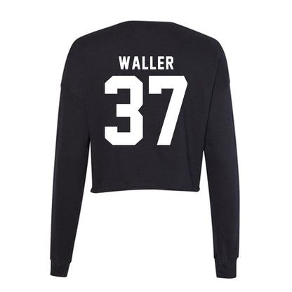 Georgia - NCAA Football : Henry Waller - Women's Cropped Crew Fleece-1