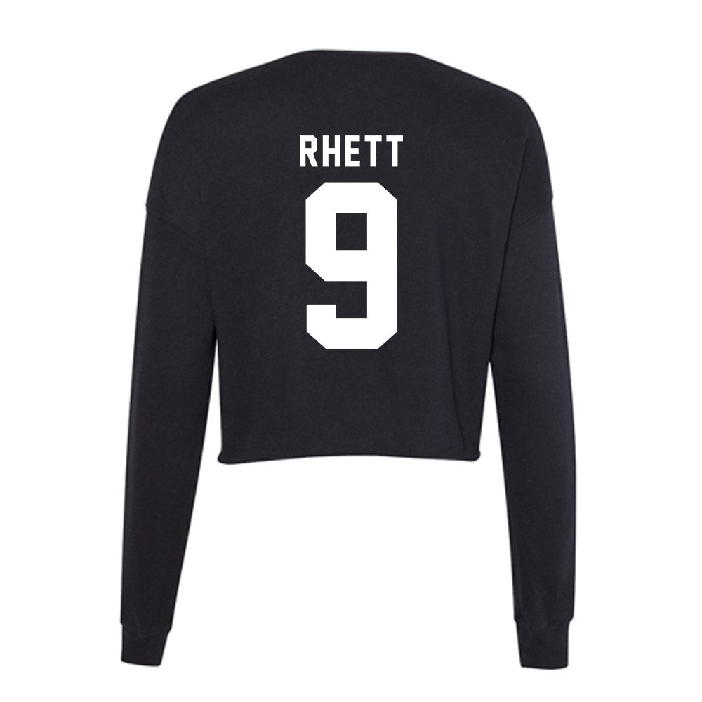 Georgia - NCAA Football : Justyn Rhett - Women's Cropped Crew Fleece-1