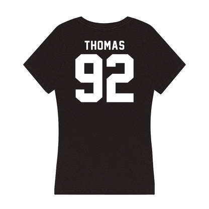 Georgia - NCAA Football : Jordan Thomas - Women's V-Neck T-Shirt-1