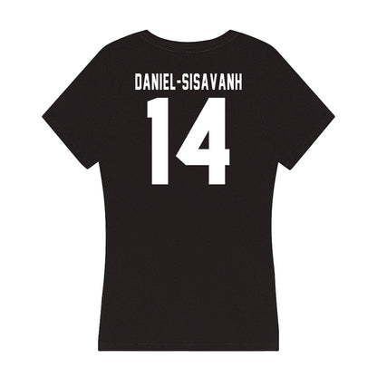 Georgia - NCAA Football : David Daniel-Sisavanh - Women's V-Neck T-Shirt-1