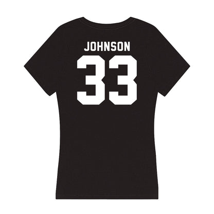 Georgia - NCAA Football : Quintavius Johnson - Women's V-Neck T-Shirt-1