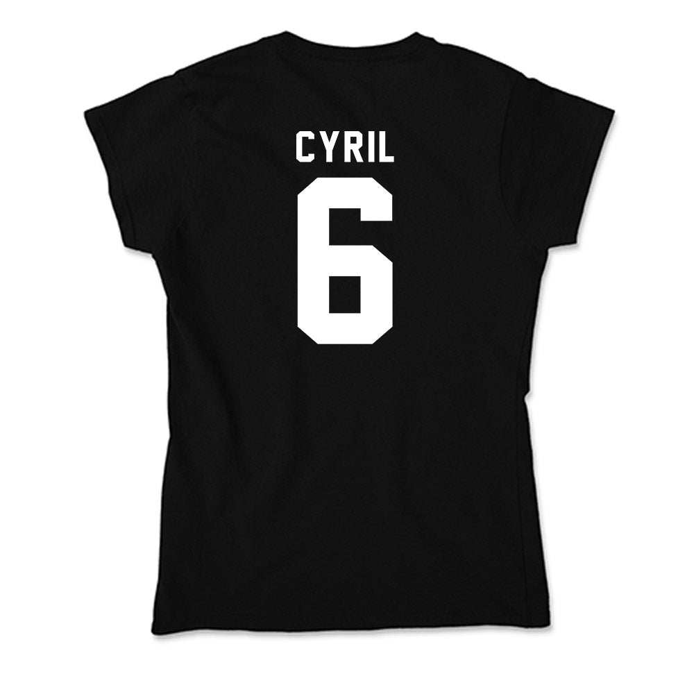 Georgia - NCAA Men's Basketball : Somtochukwu Cyril - Soft Style Women’s T-Shirt-1