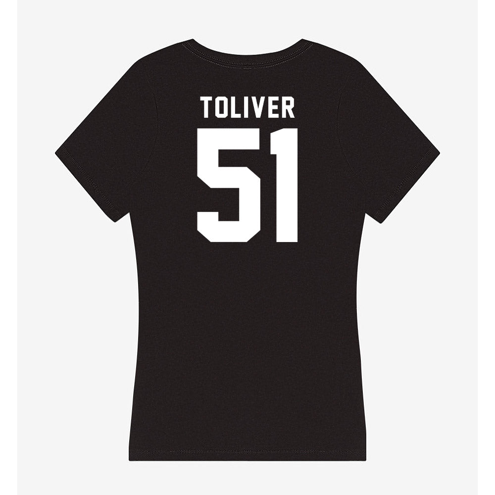 Georgia - NCAA Football : Malachi Toliver - Women's V-Neck T-Shirt-1