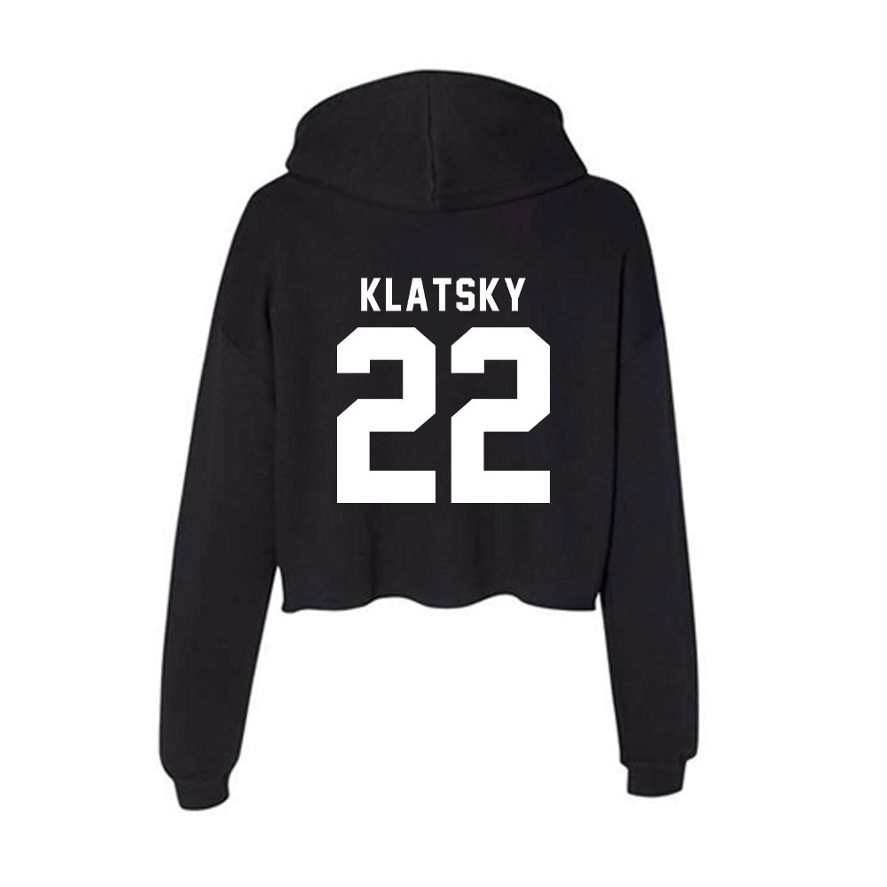 Georgia - NCAA Men's Basketball : Brandon Klatsky - Women's Crop Fleece Hoodie-1