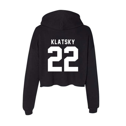 Georgia - NCAA Men's Basketball : Brandon Klatsky - Women's Crop Fleece Hoodie-1