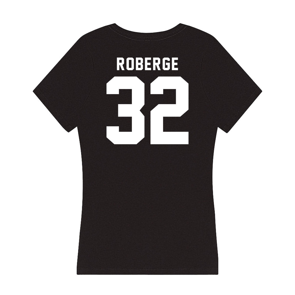 Georgia - NCAA Baseball : Joshua Roberge - Women's V-Neck T-Shirt-1