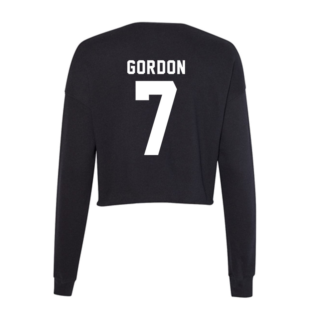 Georgia - NCAA Softball : Sarah Gordon - Women's Cropped Crew Fleece-1