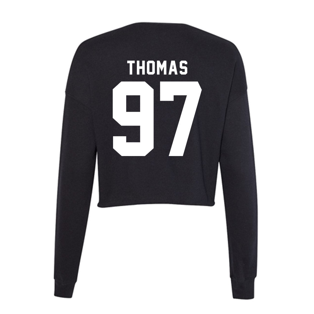 Georgia - NCAA Football : Jordan Thomas - Women's Cropped Crew Fleece-1
