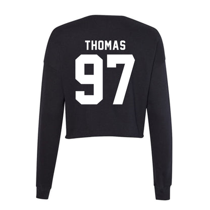Georgia - NCAA Football : Jordan Thomas - Women's Cropped Crew Fleece-1