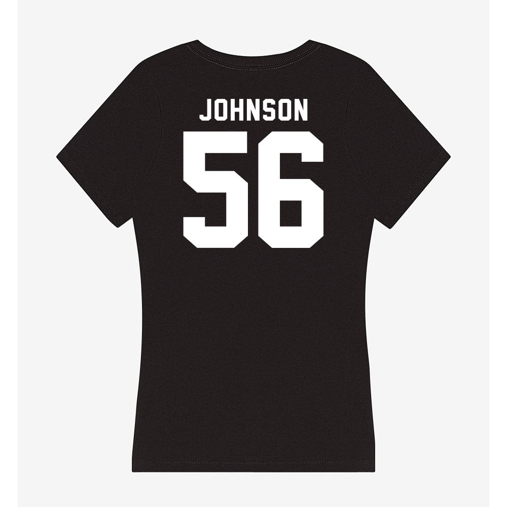 Georgia - NCAA Football : Nasir Johnson - Women's V-Neck T-Shirt-1