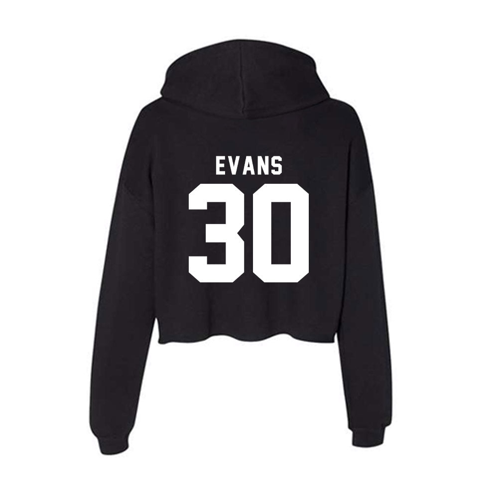 Georgia - NCAA Women's Basketball : Amiya Evans - Women's Crop Fleece Hoodie-1