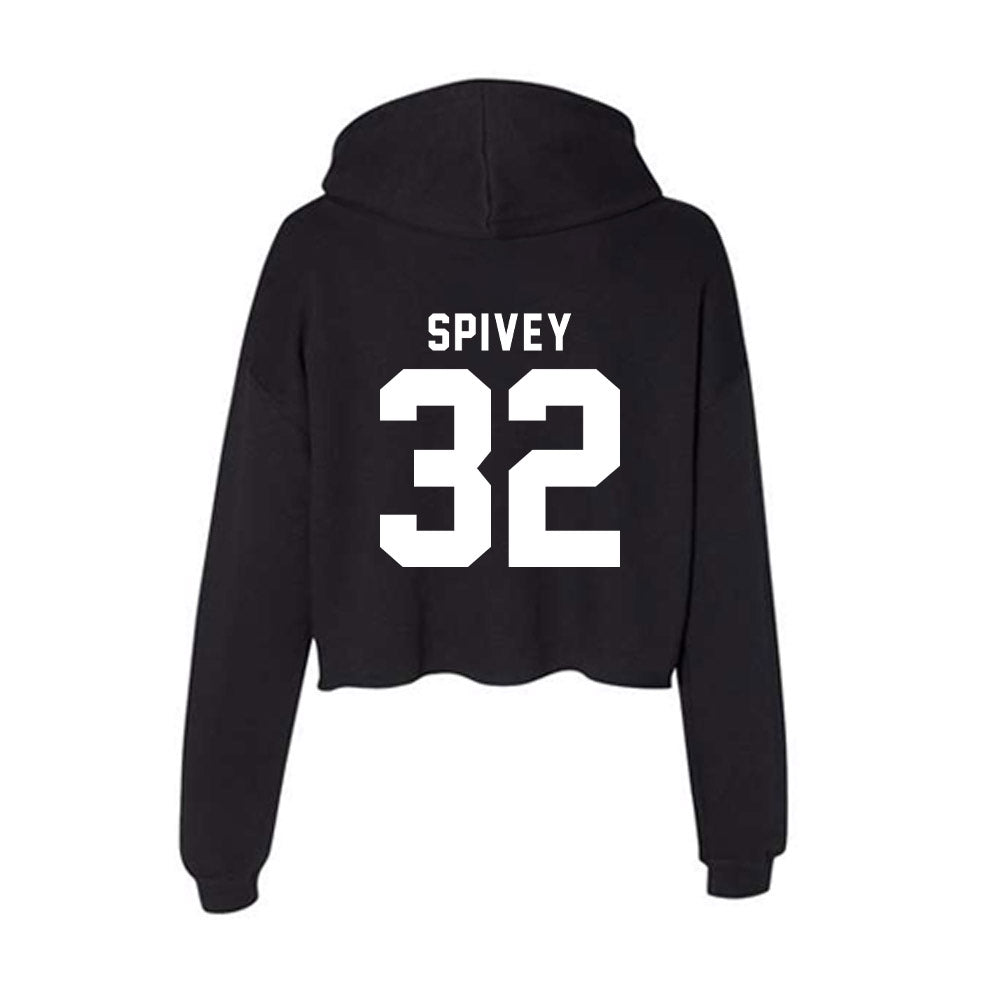 Georgia - NCAA Baseball : Logan Spivey - Women's Crop Fleece Hoodie-1