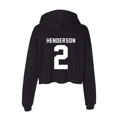 Georgia - NCAA Women's Basketball : Savannah Henderson - Women's Crop Fleece Hoodie-1