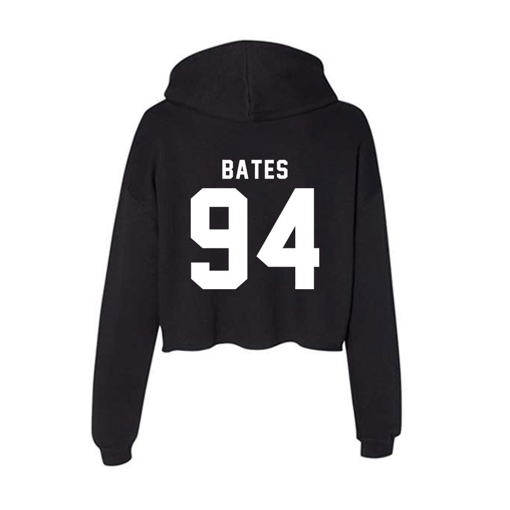 Georgia - NCAA Football : Henry Bates - Women's Crop Fleece Hoodie-1