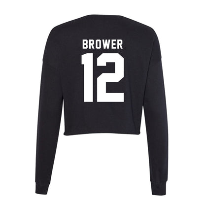 Georgia - NCAA Women's Volleyball : Clara Brower - Women's Cropped Crew Fleece-1