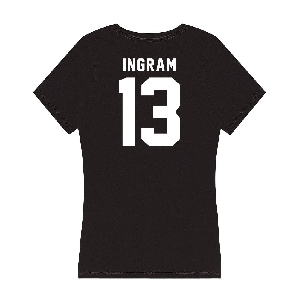 Georgia - NCAA Women's Basketball : Stefanie Ingram - Women's V-Neck T-Shirt-1