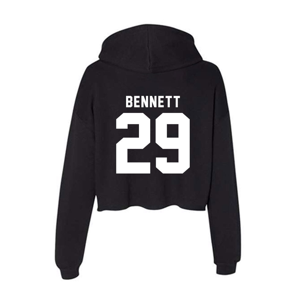 Georgia - NCAA Football : Luke Bennett - Women's Crop Fleece Hoodie-1