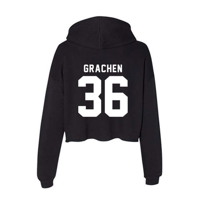 Georgia - NCAA Football : Matthew Grachen - Women's Crop Fleece Hoodie-1