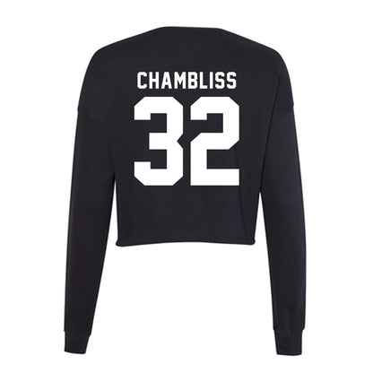 Georgia - NCAA Football : Chaz Chambliss - Women's Cropped Crew Fleece-1