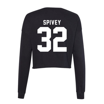 Georgia - NCAA Baseball : Logan Spivey - Women's Cropped Crew Fleece-1