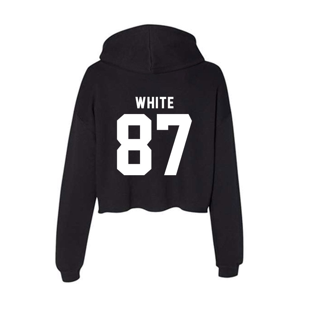 Georgia - NCAA Football : Jordan White - Women's Crop Fleece Hoodie-1