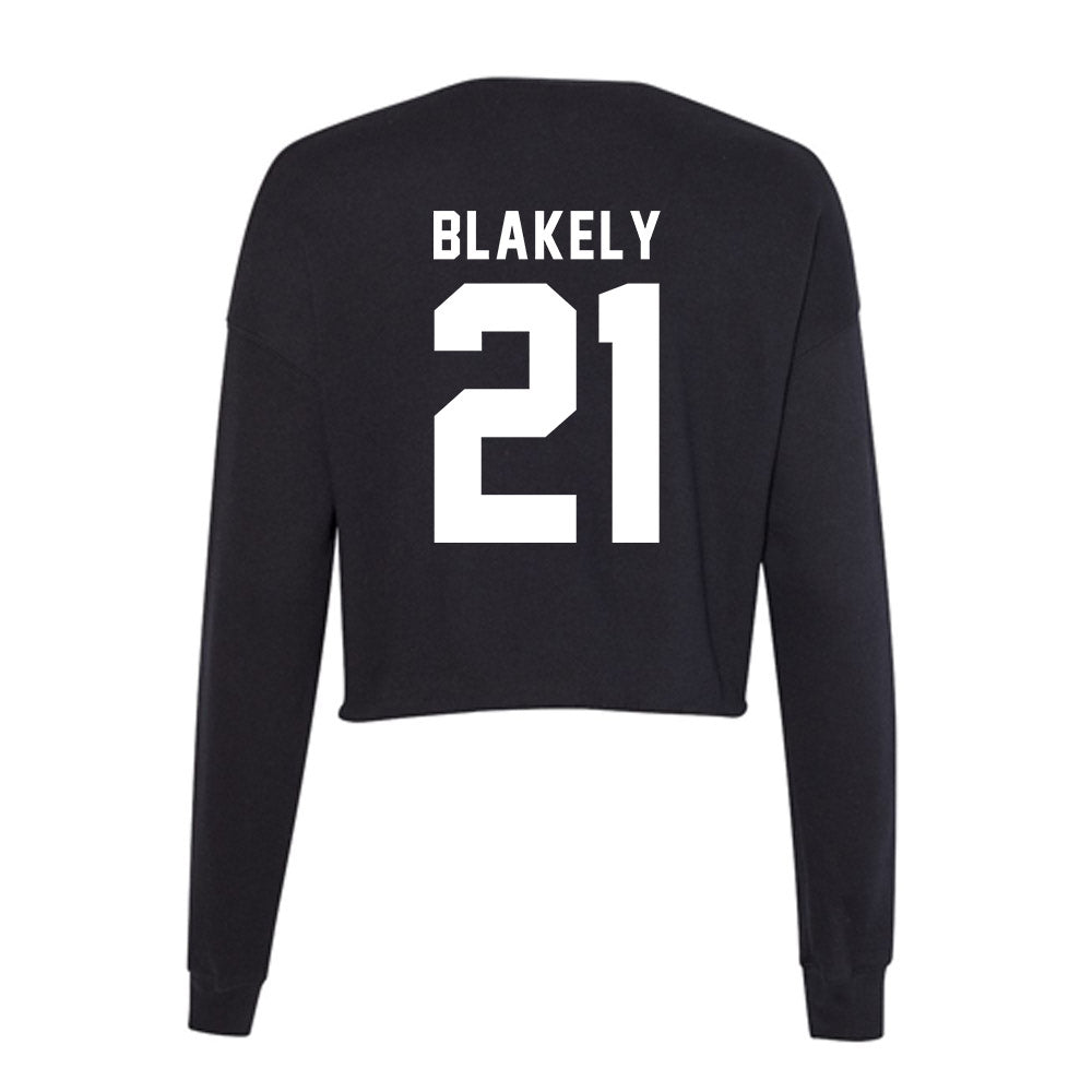 Georgia - NCAA Women's Volleyball : Krista Blakely - Women's Cropped Crew Fleece-1