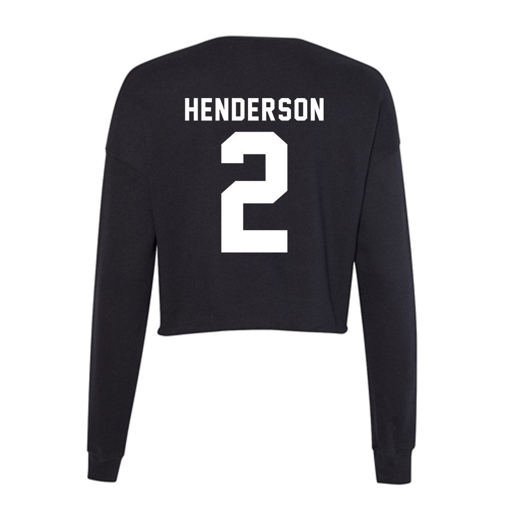 Georgia - NCAA Women's Basketball : Savannah Henderson - Women's Cropped Crew Fleece-1