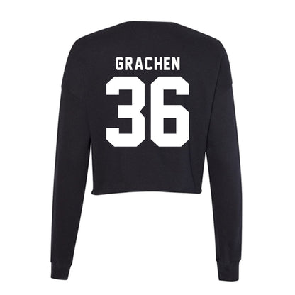 Georgia - NCAA Football : Matthew Grachen - Women's Cropped Crew Fleece-1