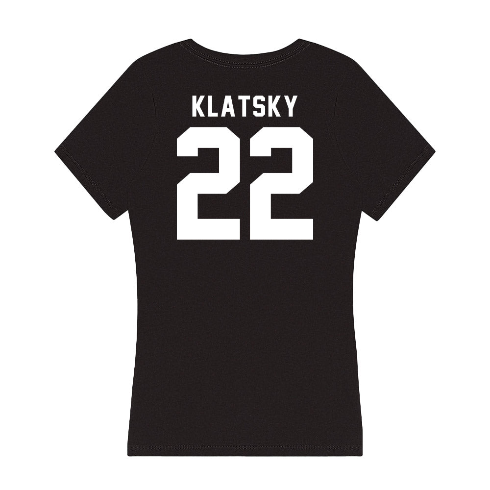 Georgia - NCAA Men's Basketball : Brandon Klatsky - Women's V-Neck T-Shirt-1