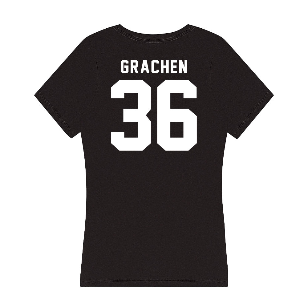 Georgia - NCAA Football : Matthew Grachen - Women's V-Neck T-Shirt-1