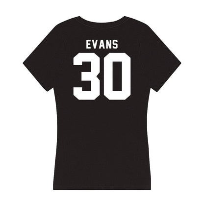 Georgia - NCAA Women's Basketball : Amiya Evans - Women's V-Neck T-Shirt-1