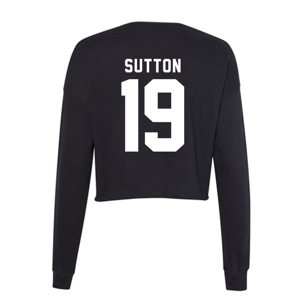 Georgia - NCAA Baseball : Ethan Sutton - Women's Cropped Crew Fleece-1