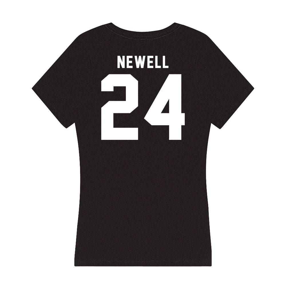 Georgia - NCAA Men's Basketball : Jaden Newell - Women's V-Neck T-Shirt-1