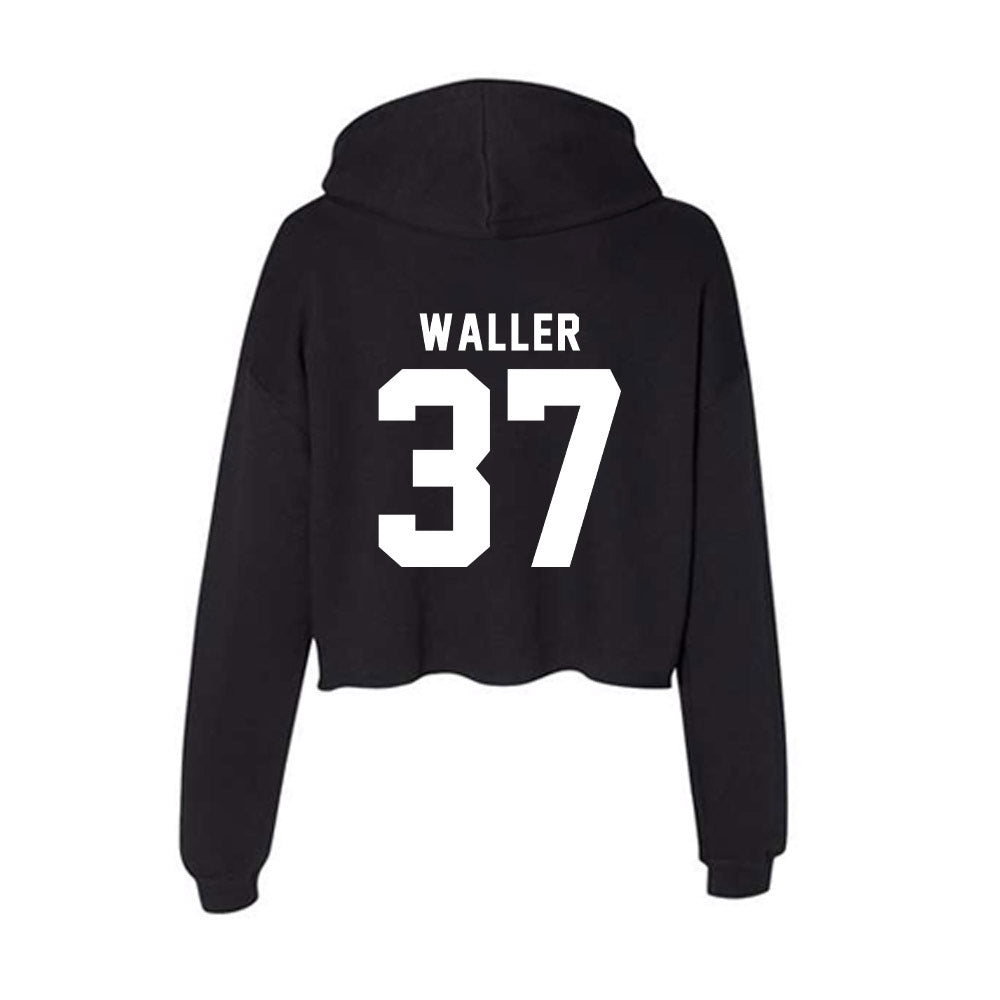 Georgia - NCAA Football : Henry Waller - Women's Crop Fleece Hoodie-1